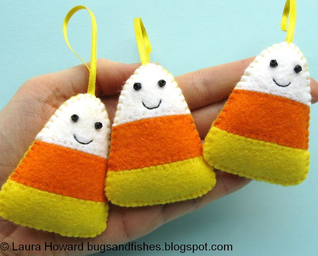 http://bugsandfishes.blogspot.co.uk/2014/10/how-to-felt-candy-corn-ornaments.html