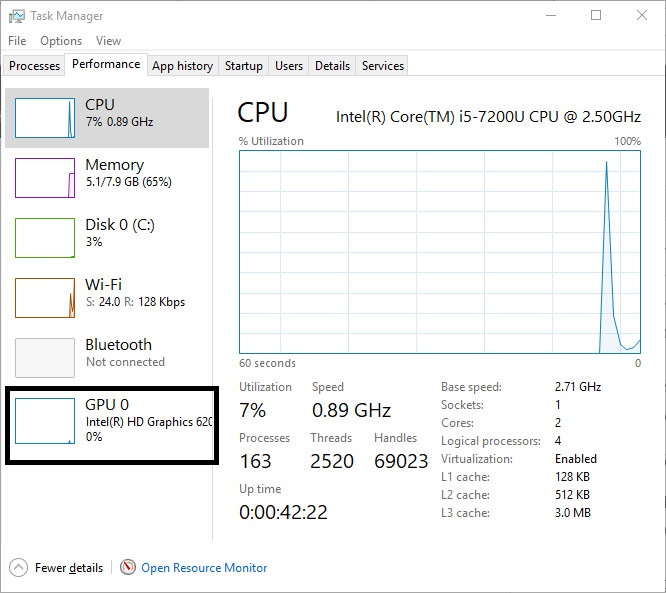 check video card in windows 10