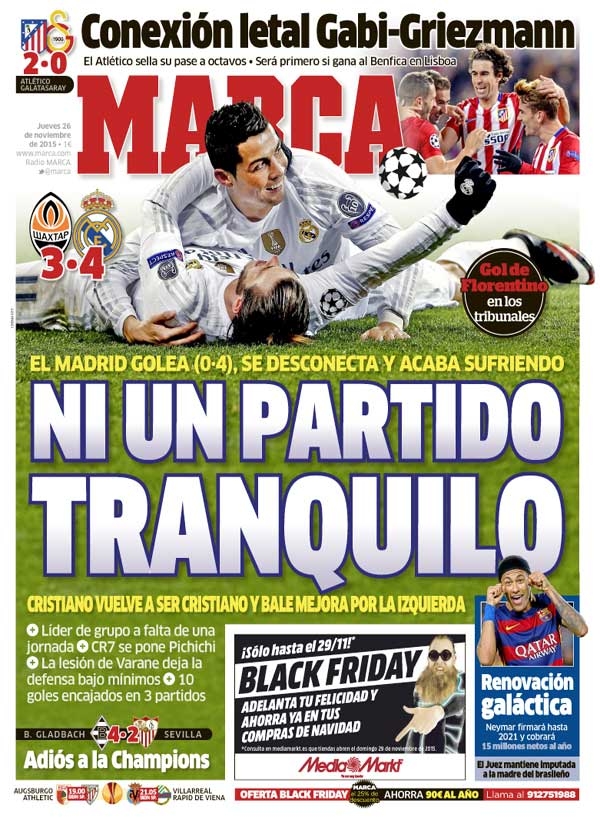 Real Madrid, Marca: "Ni un partido tranquilo"