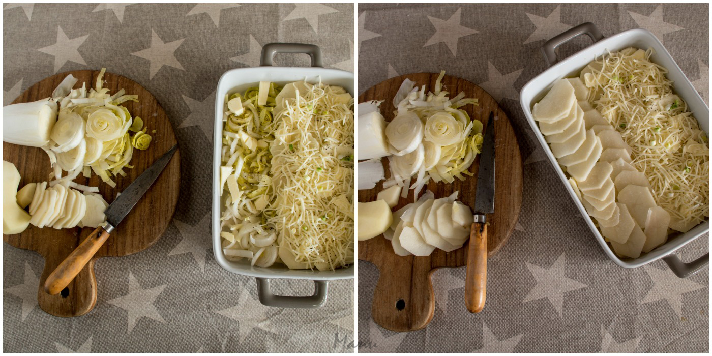 Las recetas de Manu GRATIN DAUPHINOIS AUX ENDIVIES JULIA CHILD