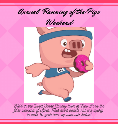 Record Attendance and No Mishaps at Annual "Running of the Pigs" Weekend