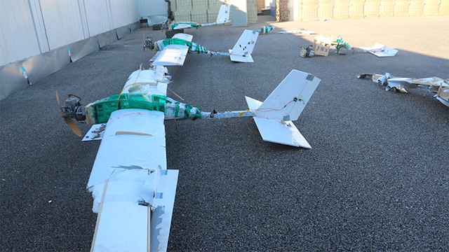 Image Attribute: Drones hijacked and landed by Russian troops in Syria on Jan 6, 2018 /Source: Russian Defence Ministry