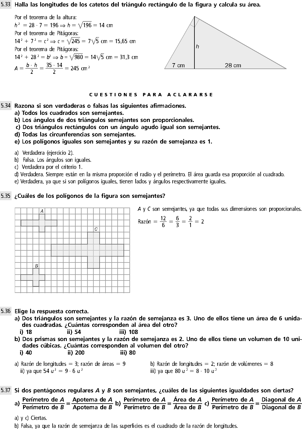 SEMEJANZA DE FIGURAS EJERCICIOS RESUELTOS DE SECUNDARIAMATEMATICA 4 SEMEJANZA DE FIGURAS EJERCICIOS RESUELTOS DE SECUNDARIAMATEMATICA 4