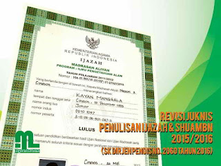 Juknis Penulisan Ijazah