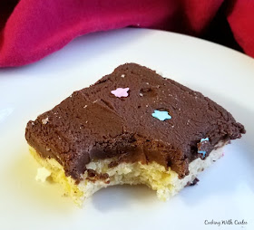 sugar cookie bar with bite missing