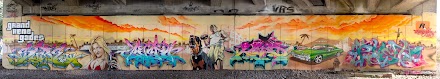 StreetArt in Wuppertal | Renegades Crew 2014 - Grand Rene Gades GTA-Mural