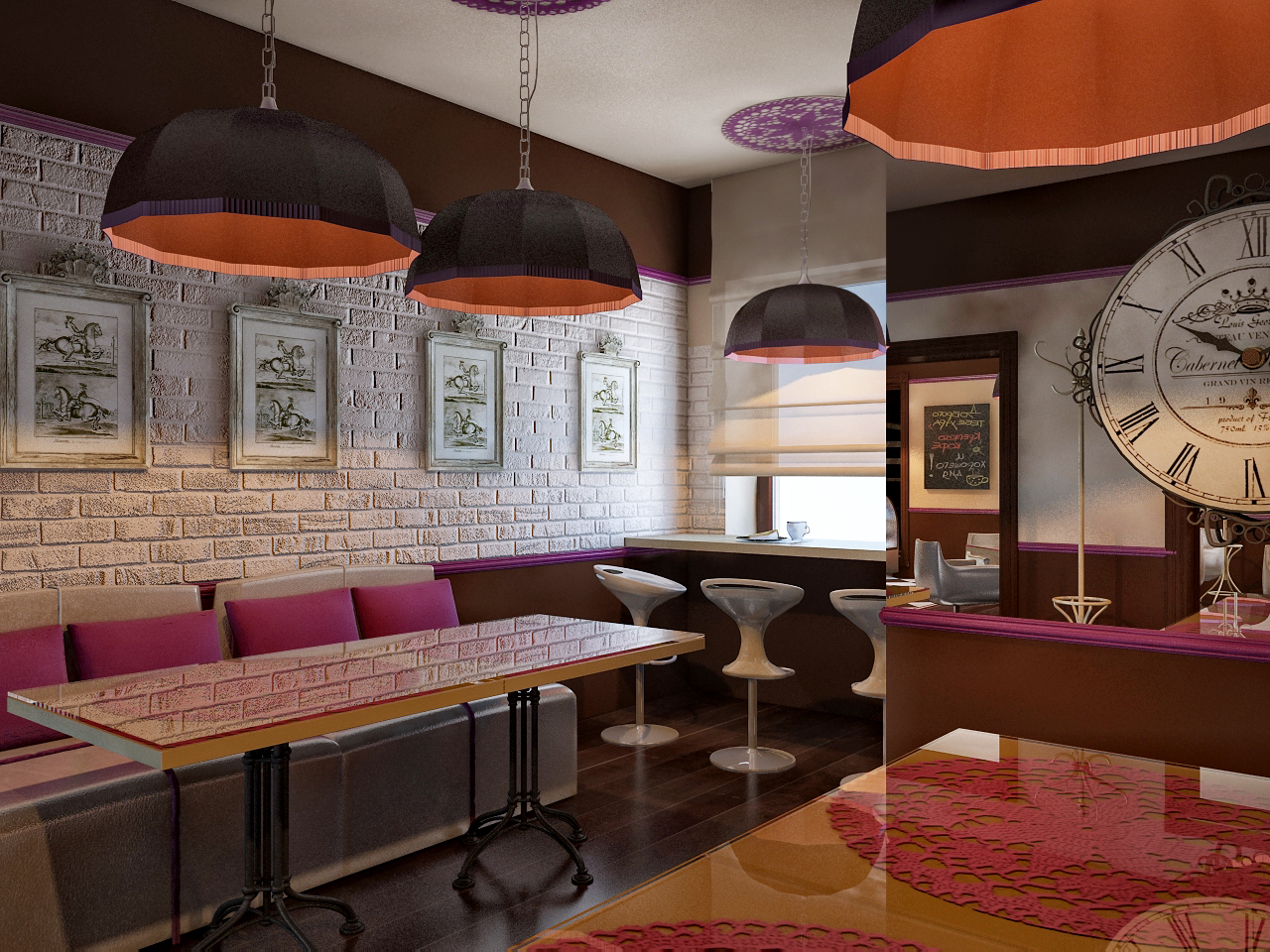 Дизайн кафе без окон Дизайн кафе без окон