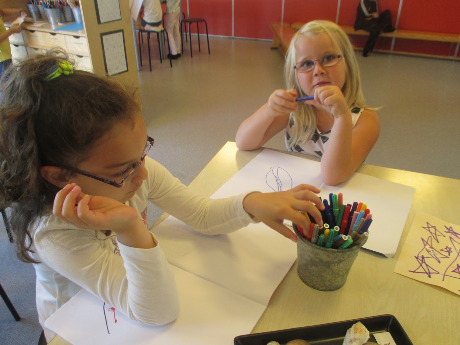 Förskoleklass B: Första skoldagen