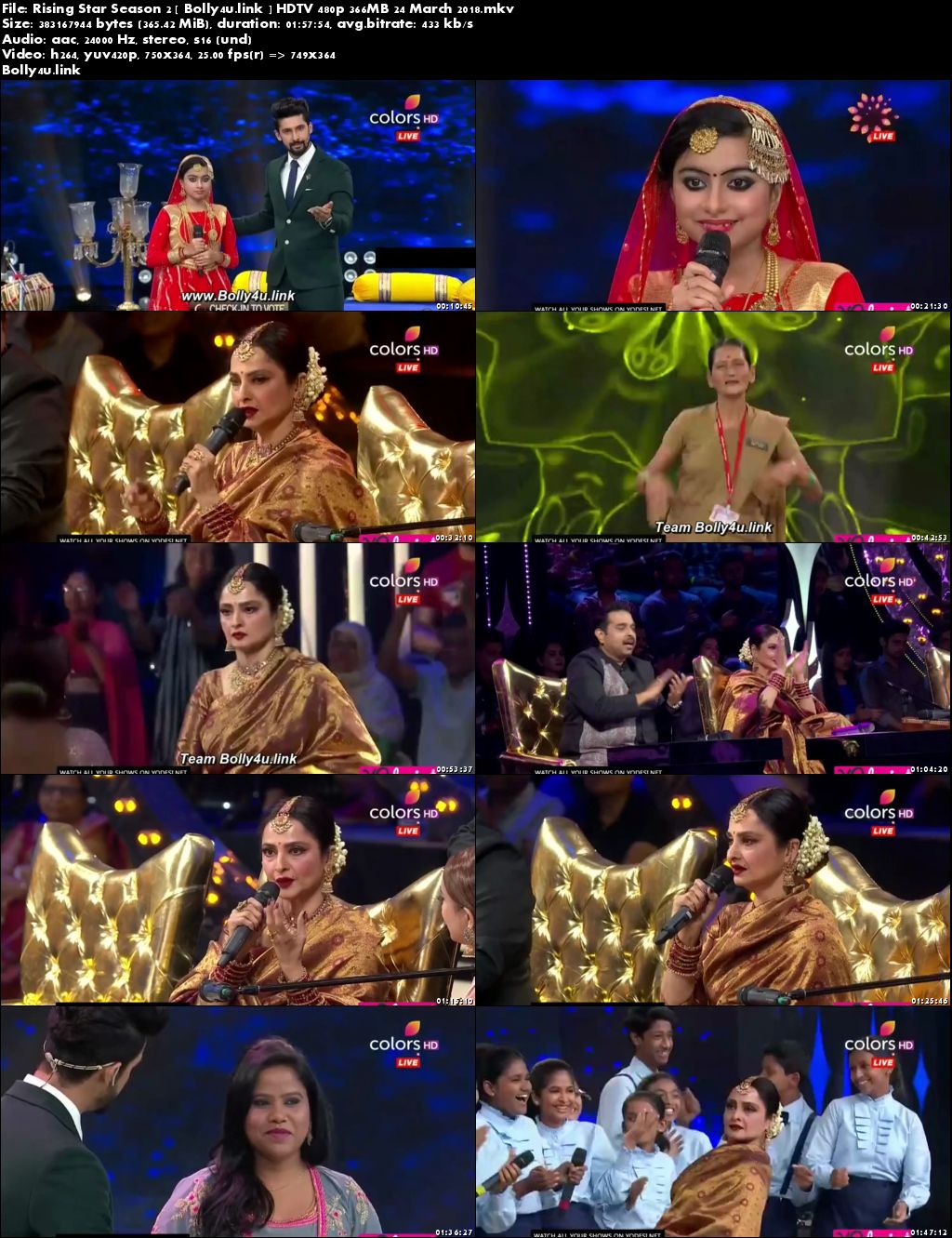 Rising Star Season 2 HDTV 480p 350MB 24 March 2018 Download