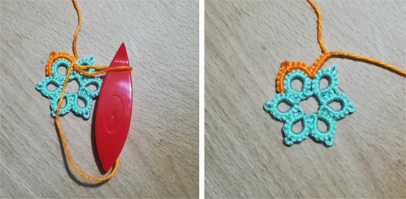 Daniela Mendola Join, Double Join and Lock Join in shuttle tatting