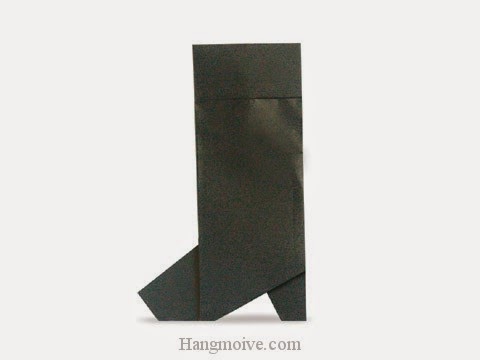 Cách gấp, xếp đôi boots bằng giấy origami - Video hướng dẫn xếp hình đồ thời trang - How to fold a bốt