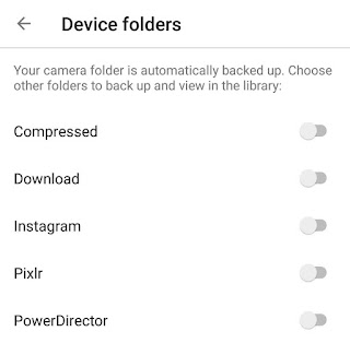 Select devices folders