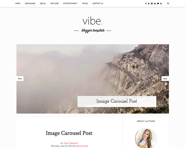 personal blogger template