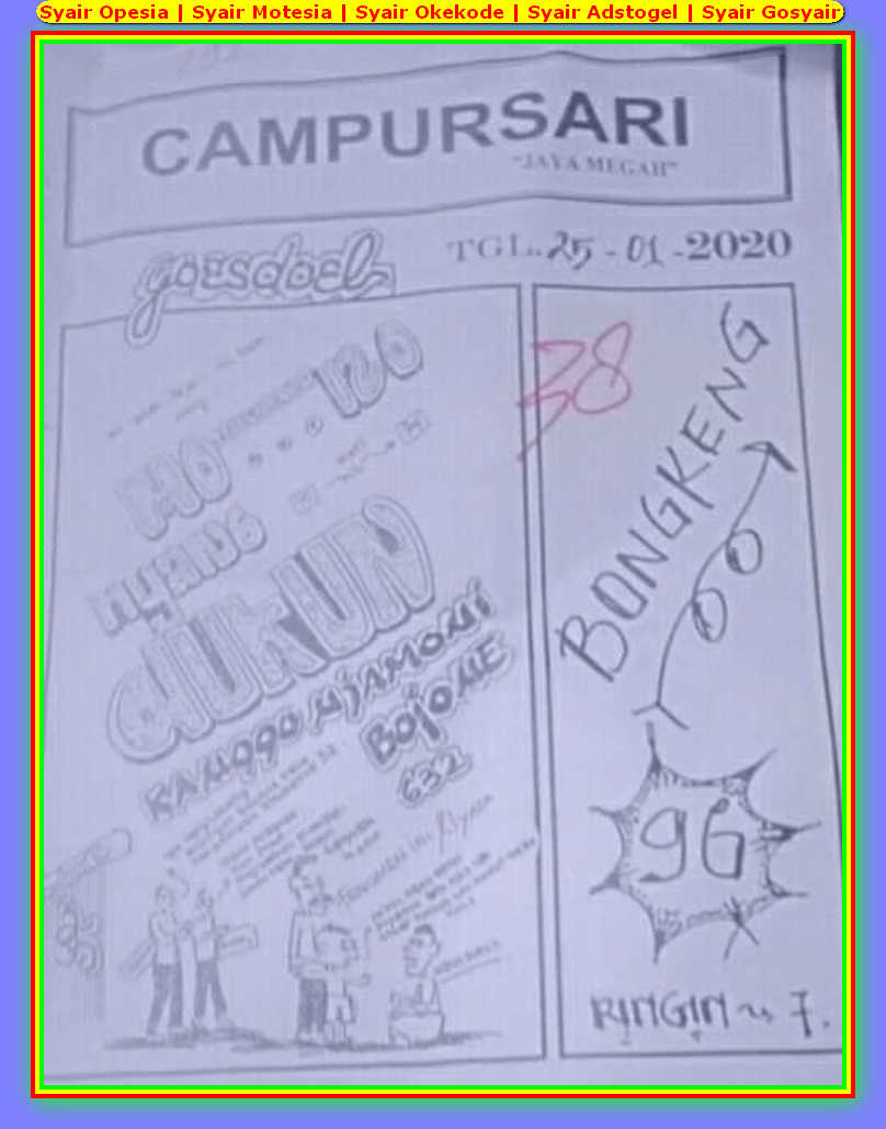 1 New Message Kode Syair Hongkong 25 Januari 2020 Forum Syair Togel Hongkong Singapura Sydney