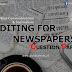 BA Mass communication & Journalism - Editing for Newspapers - Previous Question Papers