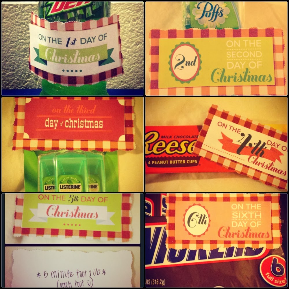 12 days of christmas for husband