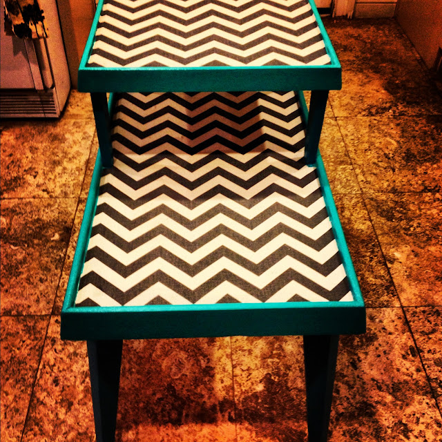 Lauren Kelly Finds Epoxy Resin Furniture Chevron