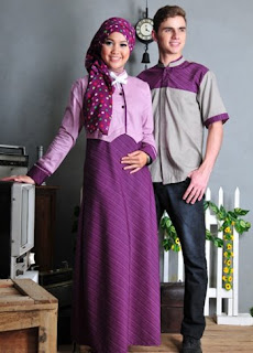 Baju muslim couple pasangan muda