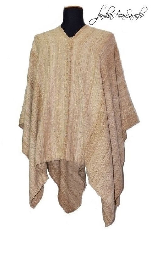 Poncho de Vicuña N° V274 Hilado Mediano "Familia Avar Saracho" CONSULTE STOCK