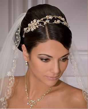 Photo for wedding hairstyles for long hair with veil and tiara