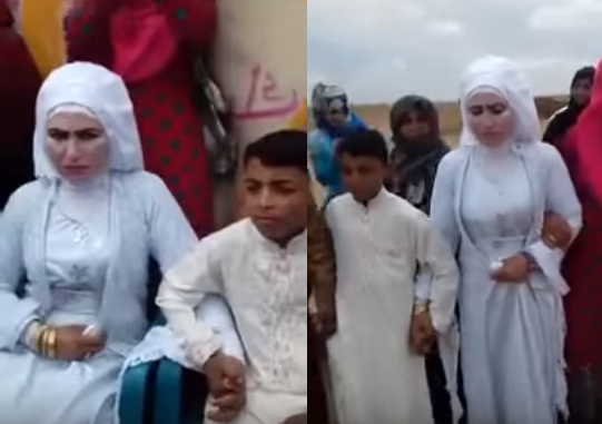 فيديو: زفاف غريب من نوعه في الأردن .. العريس “طفل” والعروس “مش عاجبها الوضع”!