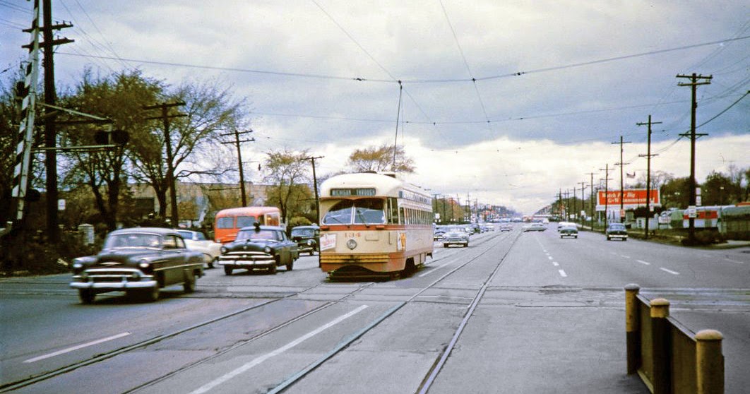 transpress nz traffic in Detroit, 1954