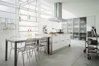Modern Italian White Kitchen Cabinets Design