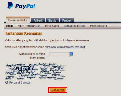 Cara daftar paypal masukan kode keamanan Cara daftar paypal masukan kode keamanan