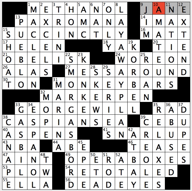 Rex Parker Does the NYT Crossword Puzzle: Former Buffalo Bills