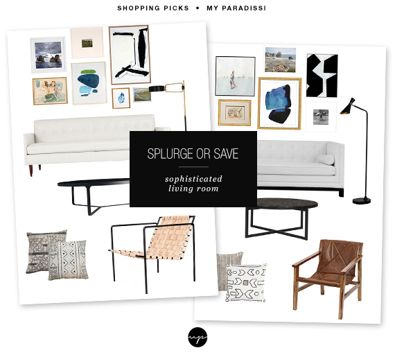 Splurge or Save: Sophisticated living room | My Paradissi