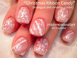 christmas candy nail xmas nails snowflake cane cute holiday pink princess silver tips snowflakes ribbon moses robin canes glitter diva
