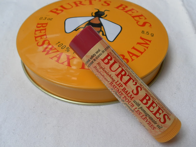 A picture of Burt's Bees Replenishing Lip Balm with Pomegranate Oil