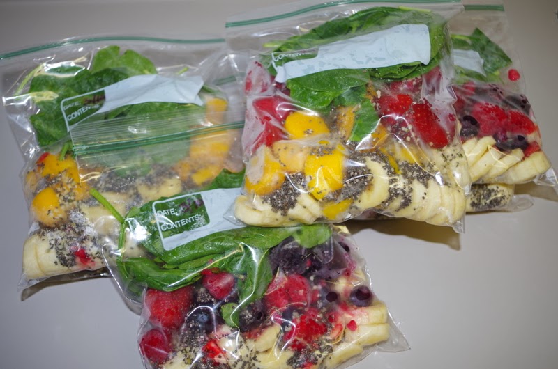 Our little Family Homemade Smoothie Packs
