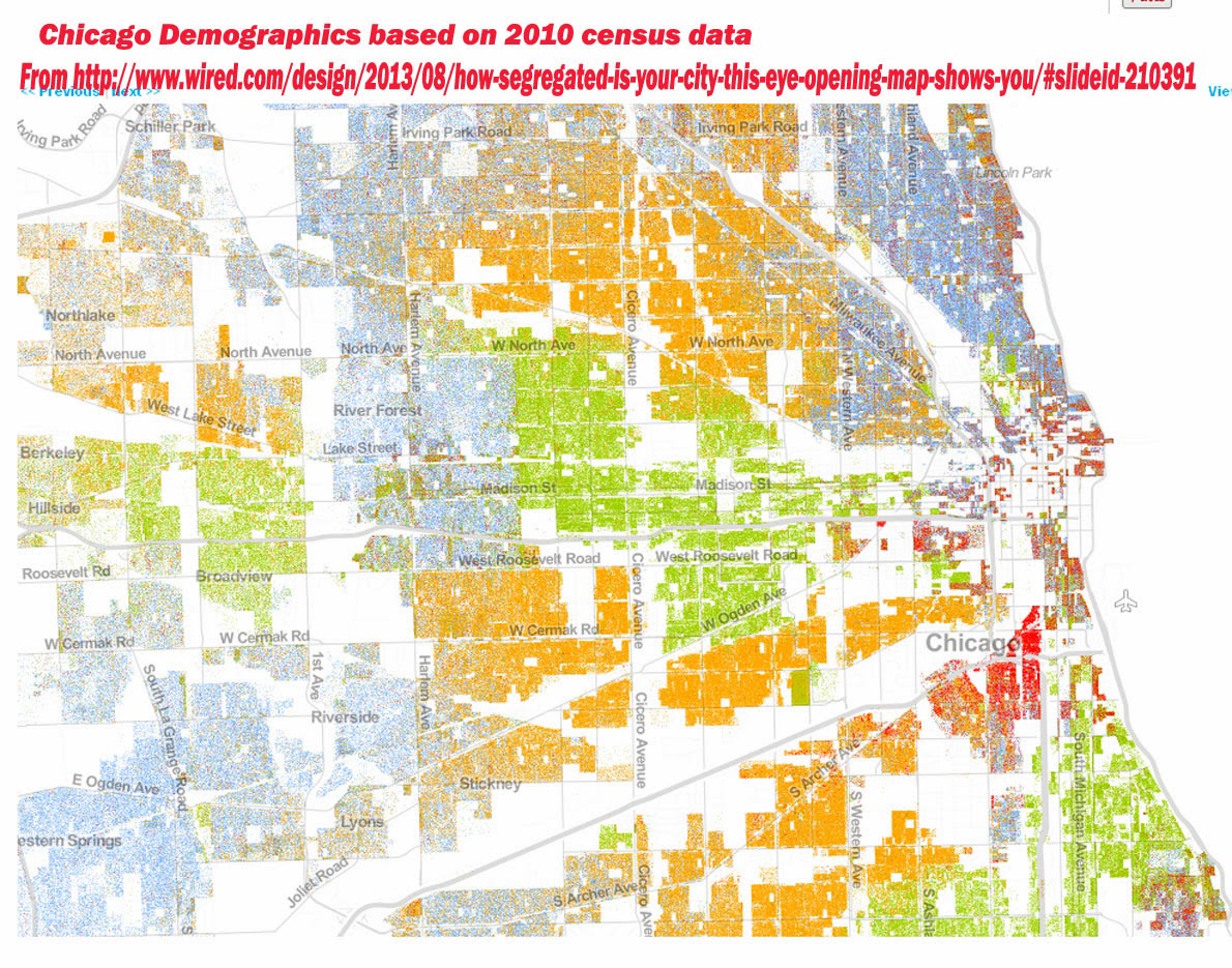 Mapping For Justice: New Maps showing Racial Distribution in Chicago