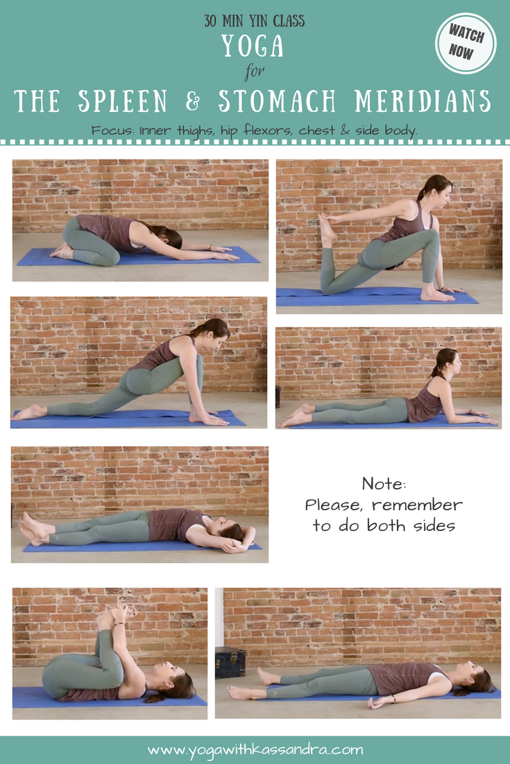 Best Yin Yoga Poses for the Spleen & Stomach Meridians - Yoga with