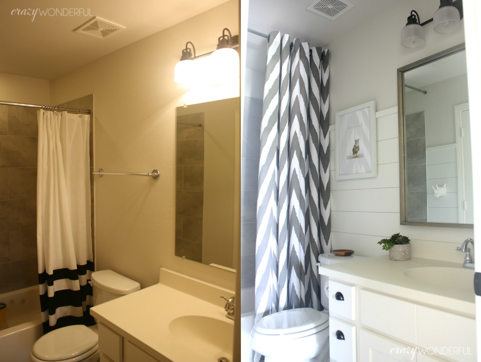 how to fix a boring builder grade bathroom Crazy Wonderful