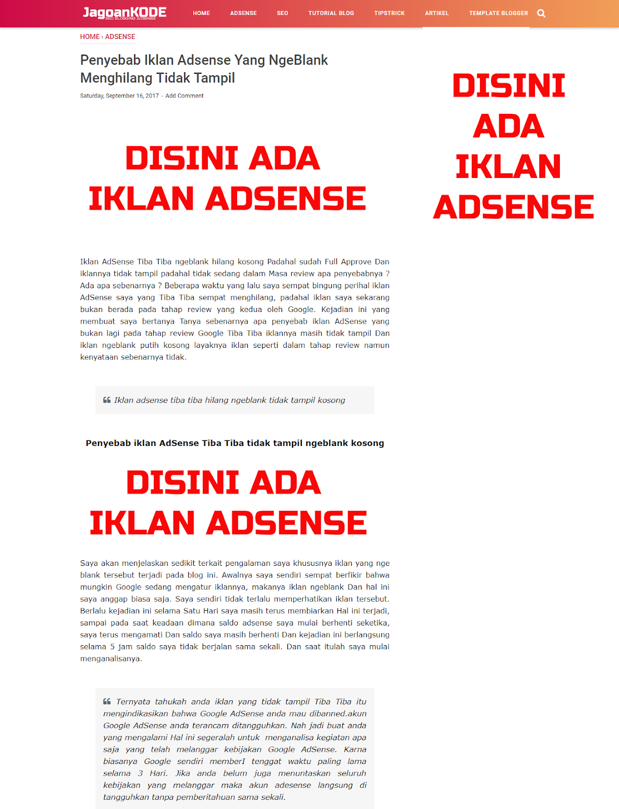 Akibat Iklan Adsense Negatif: Dampak Buruk bagi Website dan Penggunanya