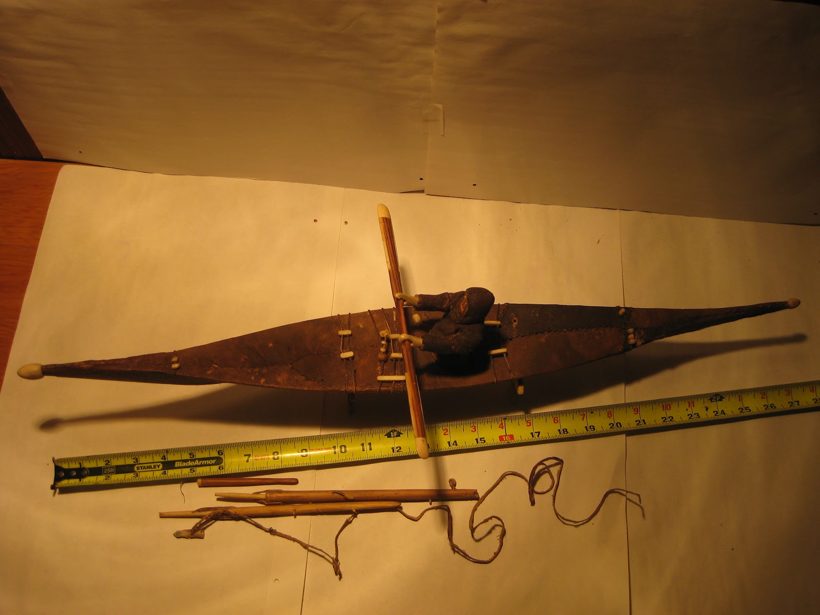 Inuit Arts and Crafts Kayak Model