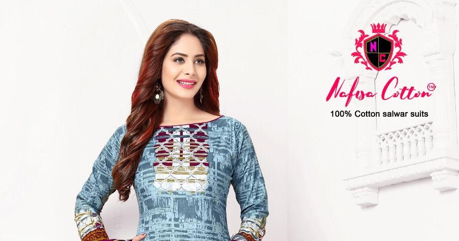 Nafisa Kasmira Premium Cotton Dress Material - Diwan Fashion