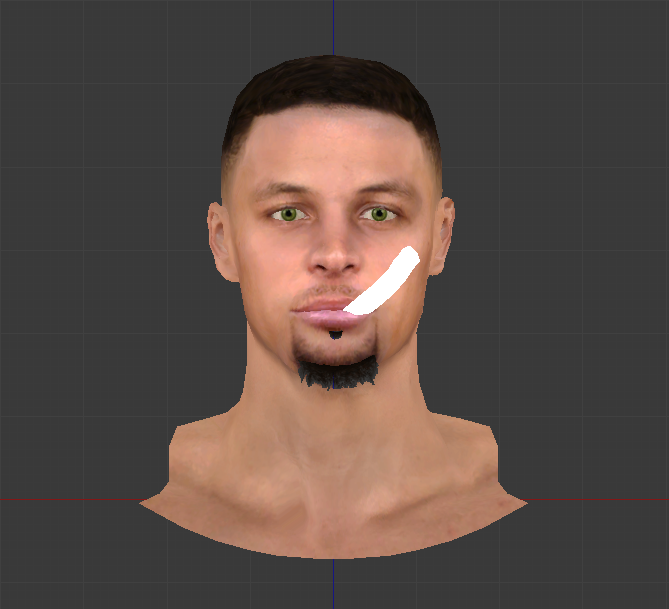 Stephen Curry Cyberface w/ mouthpiece [FOR 2K14]