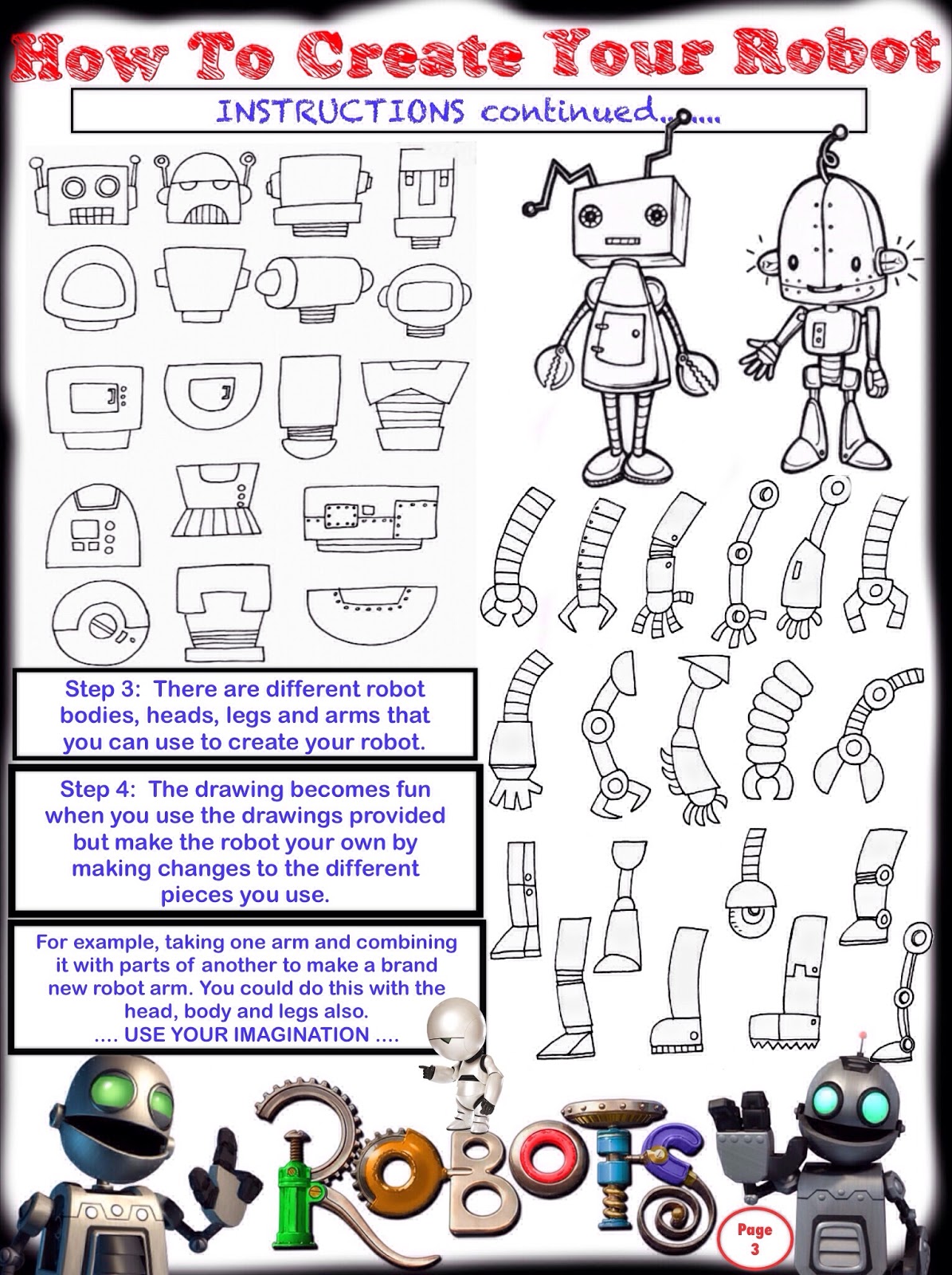 Art and Maths How To Draw a Robot