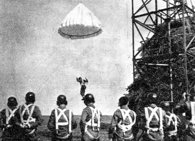Polish Paratroopers training- Parachute Tower- 1st Polish Independent Parachute Brigade - Cichociemni- WWII