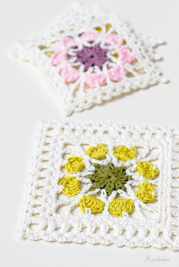 Crochet African Flower Granny Square (Free Pattern) - Annie Design Crochet