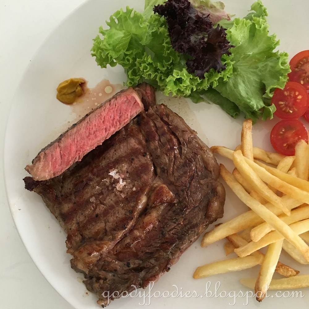 GoodyFoodies Recipe Rib Eye Steak with Fries and Salad