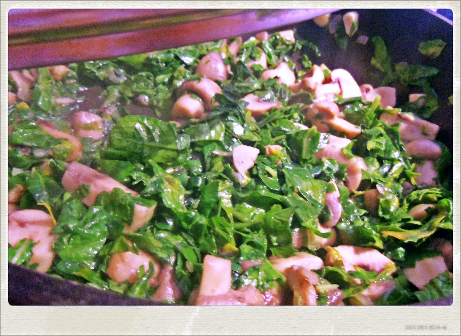 You've Got Meal! Prosciutto Wrapped Beef Tenderloin, Mushroom and Spinach Sauté and Polenta