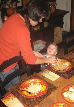 Food Snob Nana Fixing Kade's Plate- He Knows Nana Is Going To Take Care Of Him!