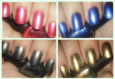 OPI the amazing spiderman mini nail polish set swatches and review