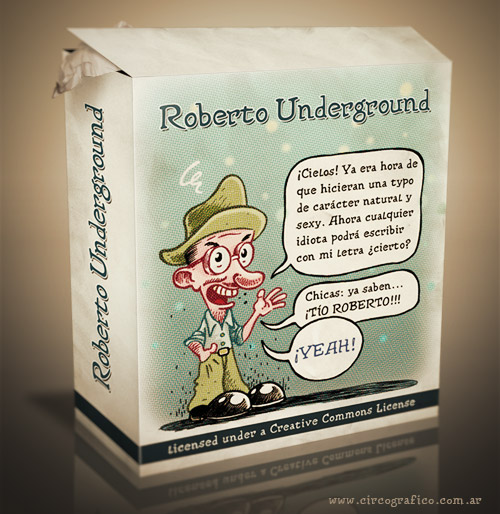 Roberto Undergound Free Font by Alex Dukal