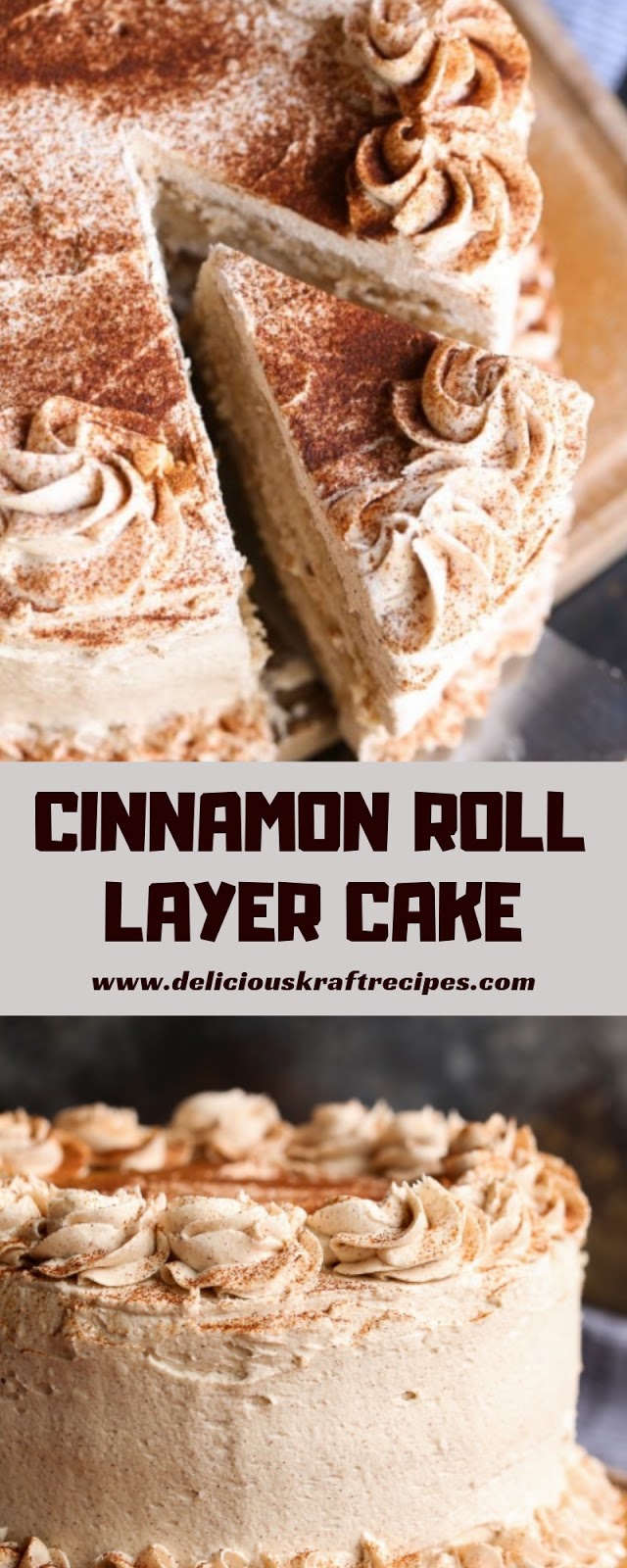 CINNAMON ROLL LAYER CAKE