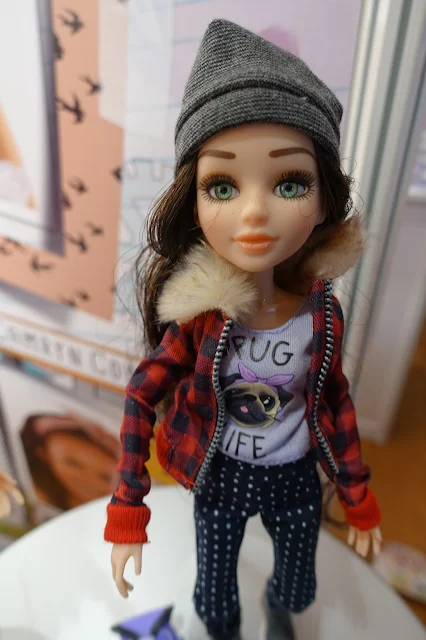 Close up of one of the Project Mc2 dolls